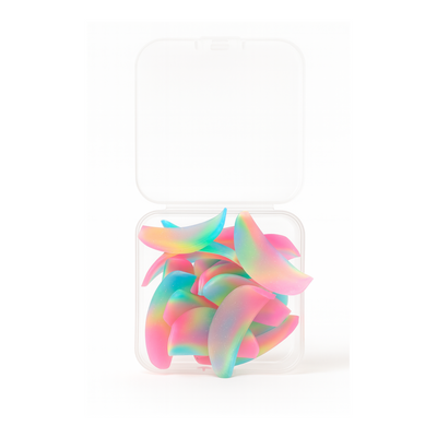 Rainbow Adhesive-Free Lash Lift Shields – Multi-Size Pack