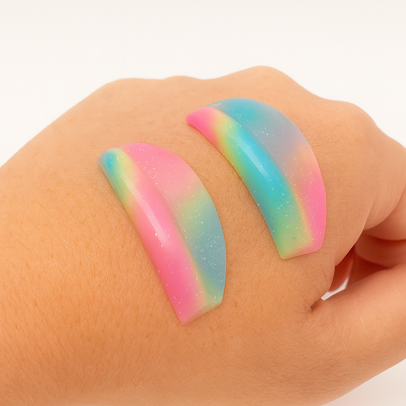 Rainbow Adhesive-Free Lash Lift Shields – Multi-Size Pack