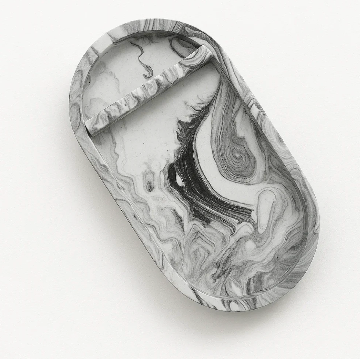 Oval Tool Tray - Natural Handmade Jesmonite