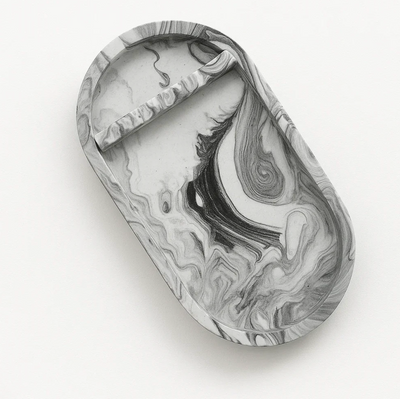 Oval Tool Tray - Natural Handmade Jesmonite