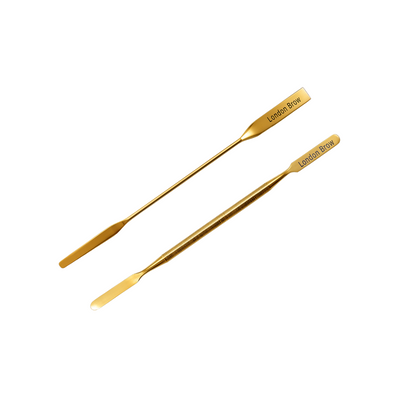 London Brow Gold Mixing Tool – Smooth or Grip Handle Reusable & Sanitisable