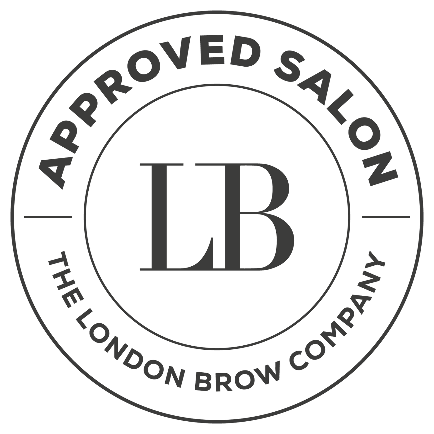 London Brow Approved Salon Official Logo Watermark - The London Brow Company