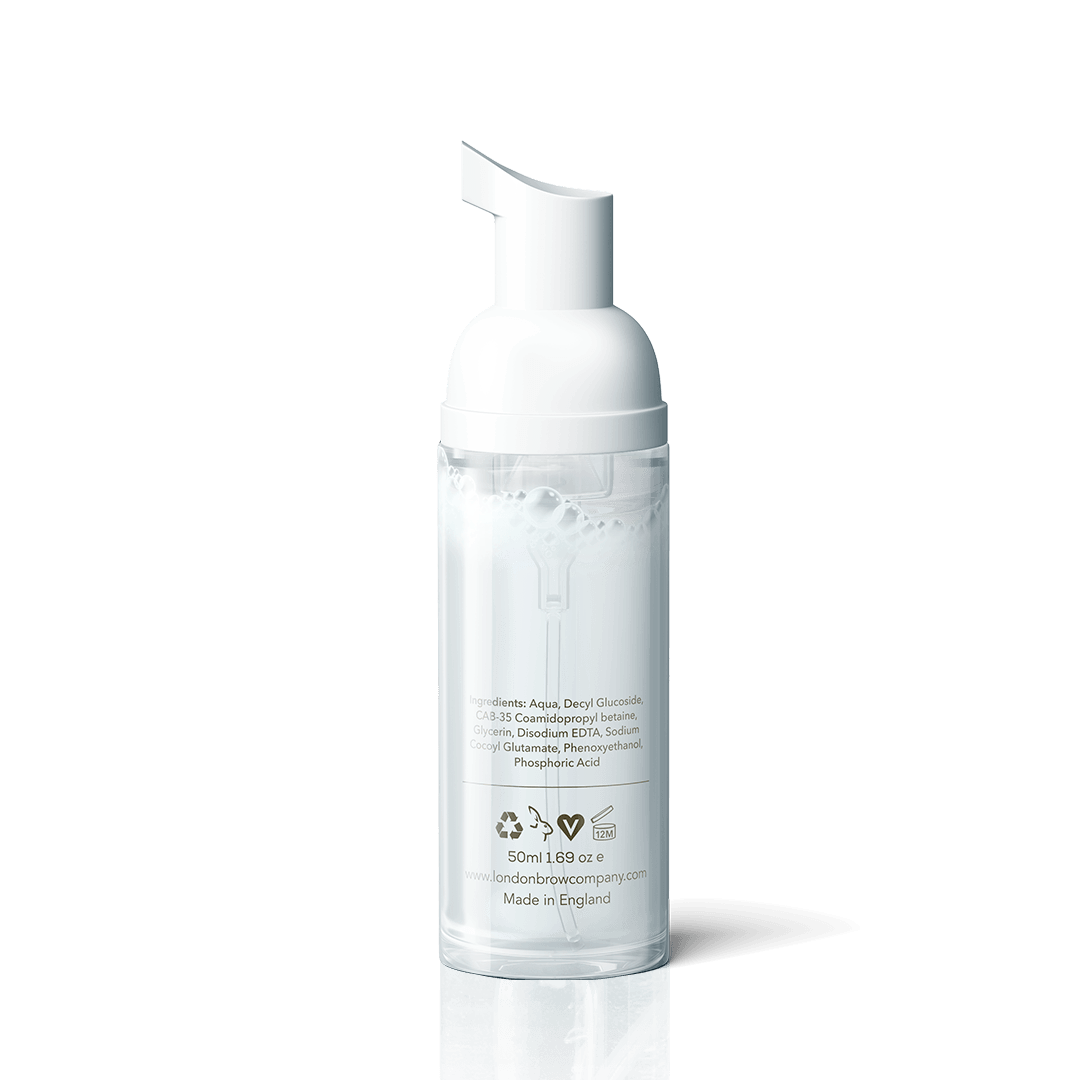 Natural Eyebrow and Eyelash Foaming Cleanser - The London Brow Company